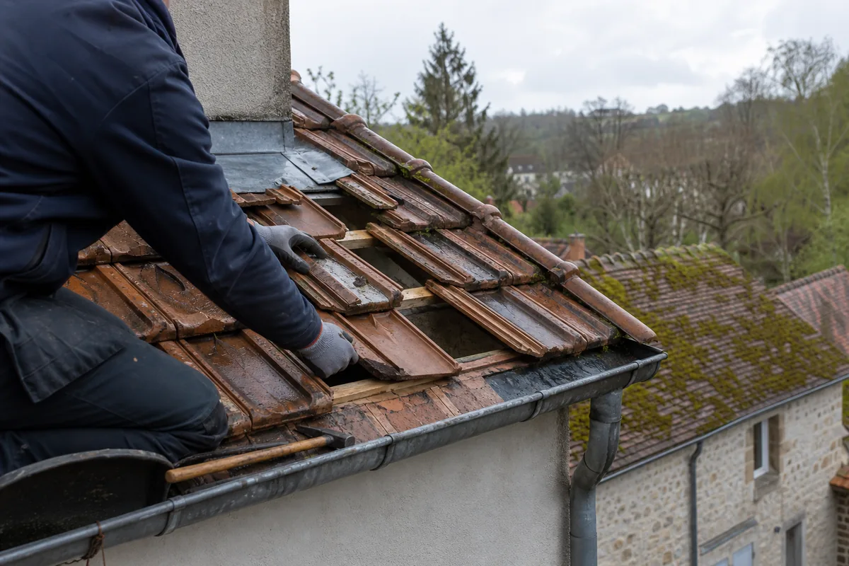 Couvreur à Bois-le-Roi (77590) : fuite, tuiles, gouttières