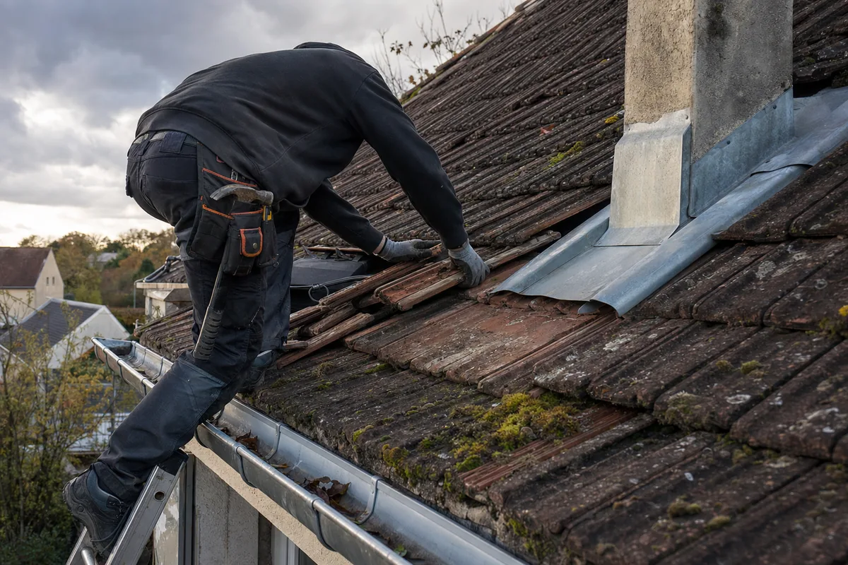 Couvreur à Vaux-le-Pénil : réparation de toiture en urgence